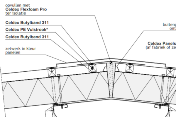Nieuwe details Celdex: optimaal luchtdicht bouwen